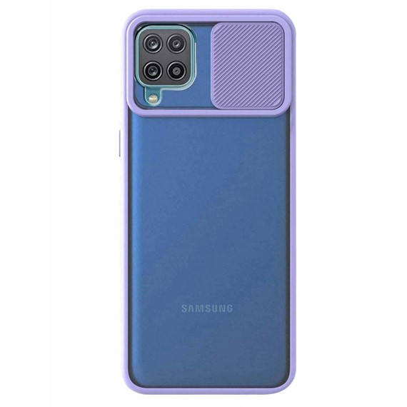 CaseUp Samsung Galaxy M22 Kılıf Camera Swipe Protection Lila 2